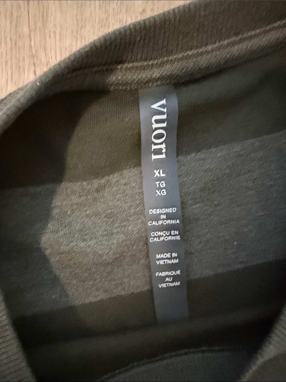VUORI  Jeffrey’s crew 2.0 olive heather mens - Picture 2 of 3